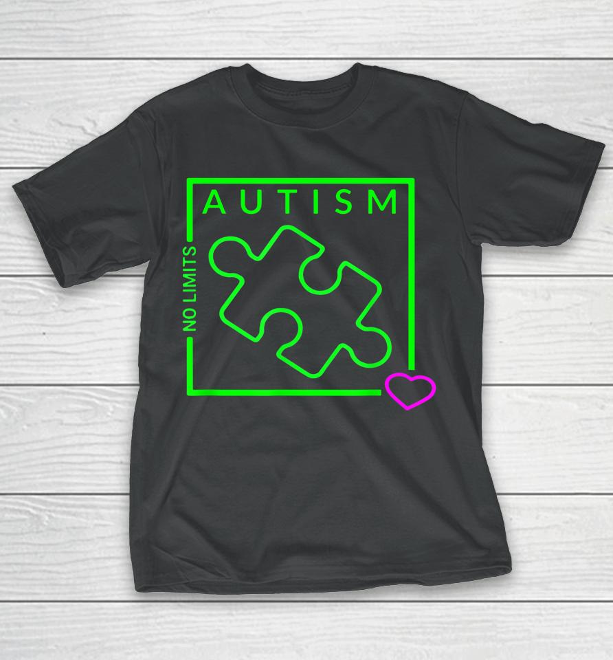 Autism Awareness No Limits Graphic T-Shirt