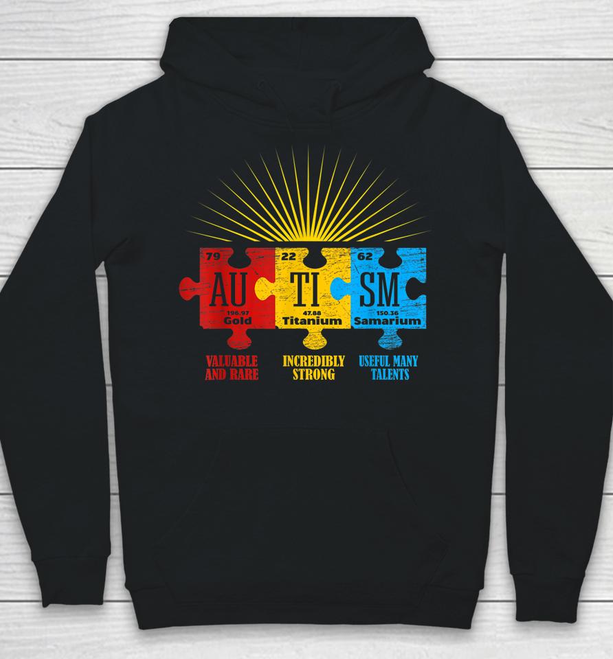 Autism Awareness Puzzle Chemical Element Hoodie