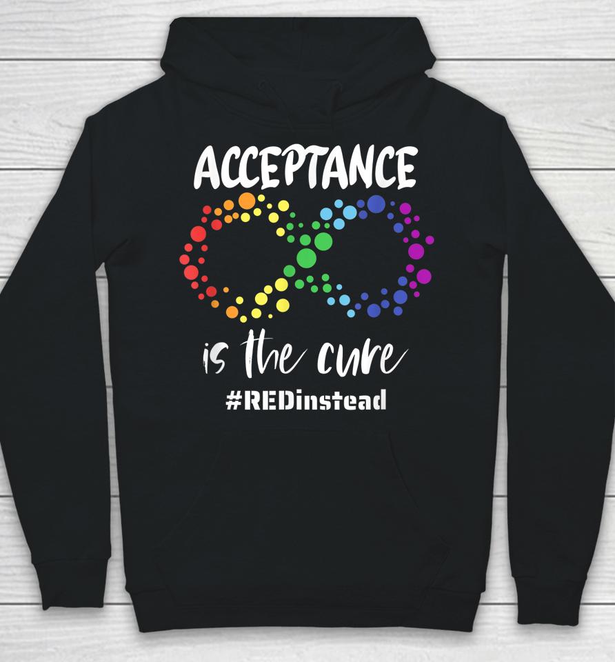 Autism Awareness Wear Red Instead In April 2022 #Redinstead Hoodie