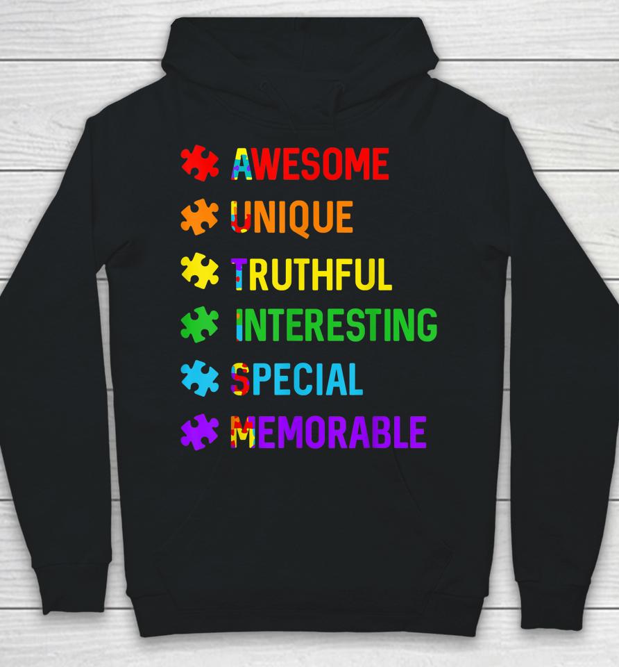 Autism Awesome Unique Special Autism Awareness Month Hoodie