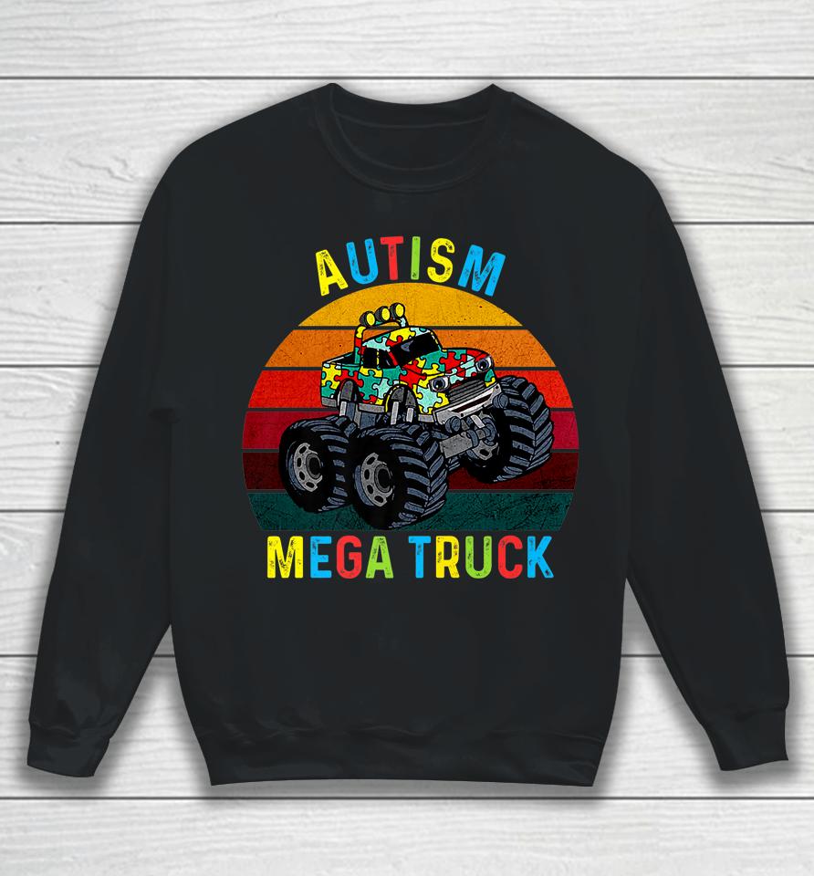 Autism Mega Truck Autism Awareness Sweatshirt