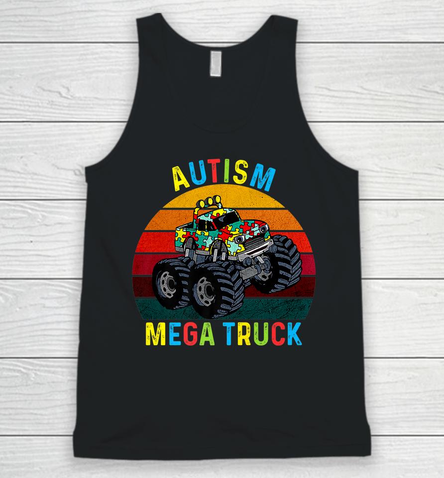 Autism Mega Truck Autism Awareness Unisex Tank Top