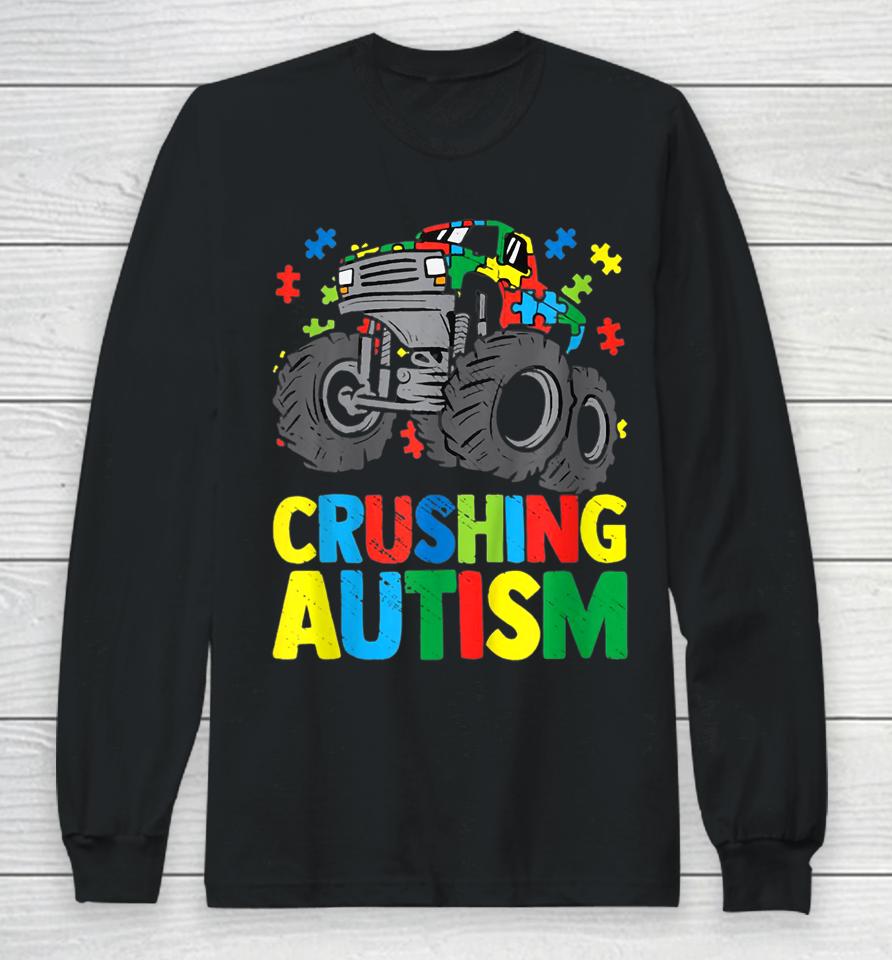 Autism Mega Truck Awareness Love Acceptance Long Sleeve T-Shirt
