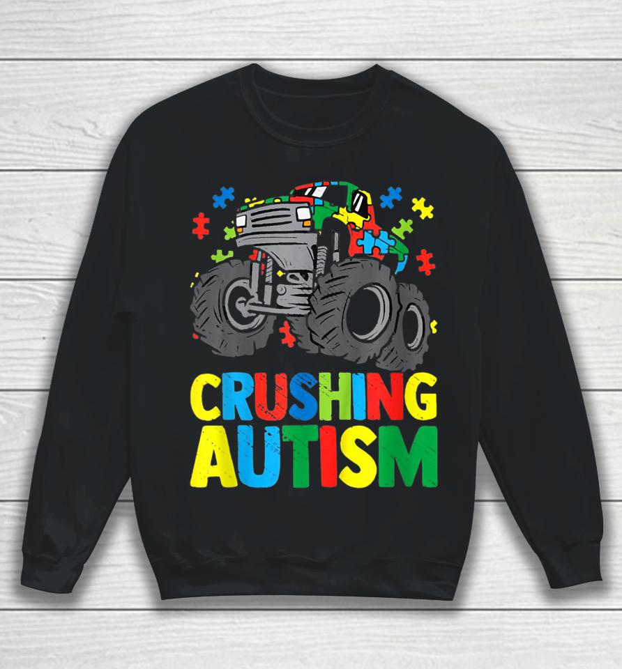 Autism Mega Truck Awareness Love Acceptance Sweatshirt