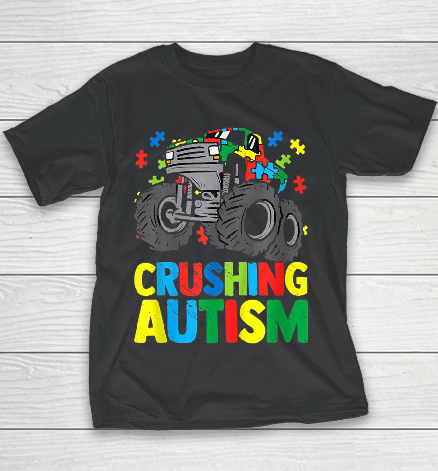 Autism Mega Truck Awareness Love Acceptance Youth T-Shirt