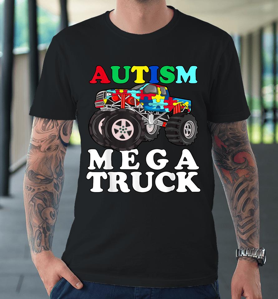 Autism Mega Truck Shirt Kids Monster Truck Premium T-Shirt