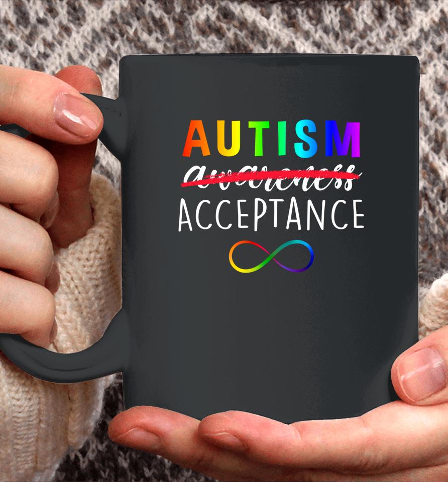 Autism Red Instead Acceptance Not Awareness Coffee Mug