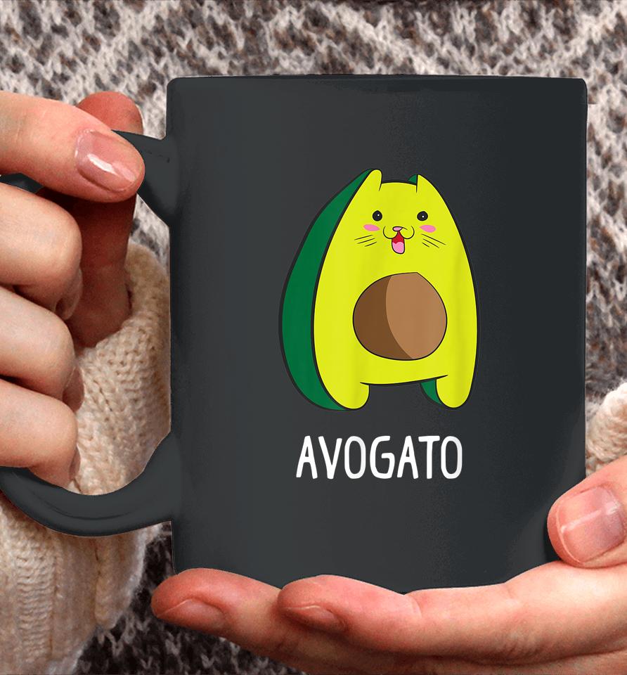 Avagato Cat Design Avogato Avocado Gift Coffee Mug