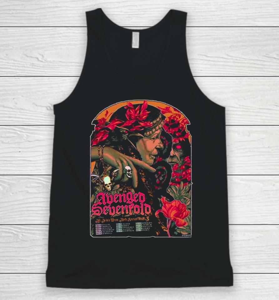 Avenged Sevenfold Life Is But A Dream North American Tour Part 3 Schedule Lists 2024 Unisex Tank Top
