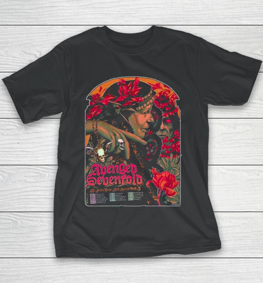 Avenged Sevenfold Life Is But A Dream North American Tour Part 3 Schedule Lists 2024 Youth T-Shirt