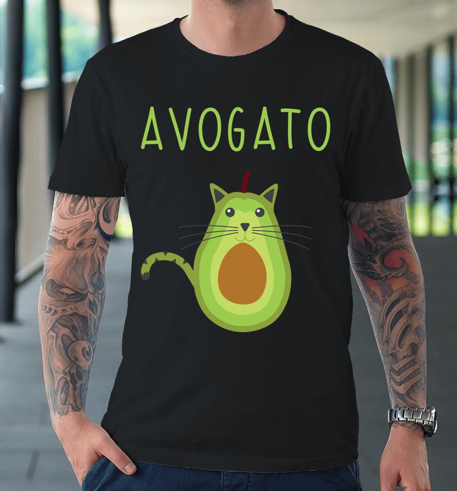 Avogato Cinco De Mayo Gift Cinco De Meow Cat Avocado Premium T-Shirt