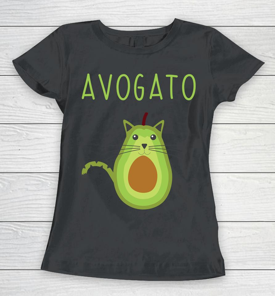 Avogato Cinco De Mayo Gift Cinco De Meow Cat Avocado Women T-Shirt