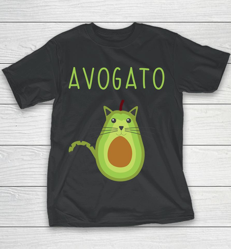 Avogato Cinco De Mayo Gift Cinco De Meow Cat Avocado Youth T-Shirt