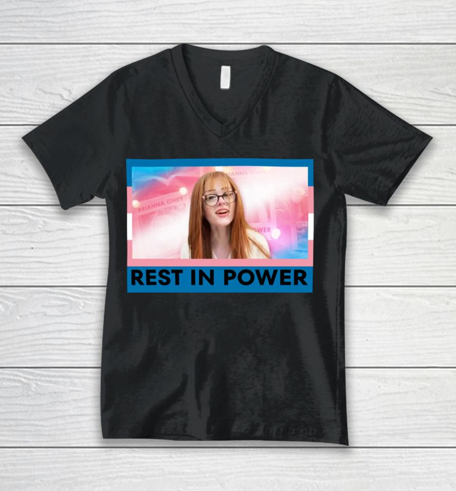 Avril Lgbtqia Brianna Ghey Rest In Power Unisex V-Neck T-Shirt