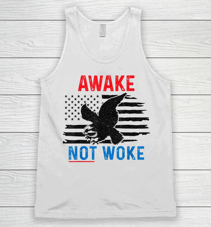 Awake Not Woke Unisex Tank Top
