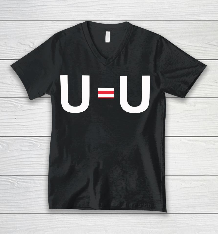 Awalwaju U = U Unisex V-Neck T-Shirt