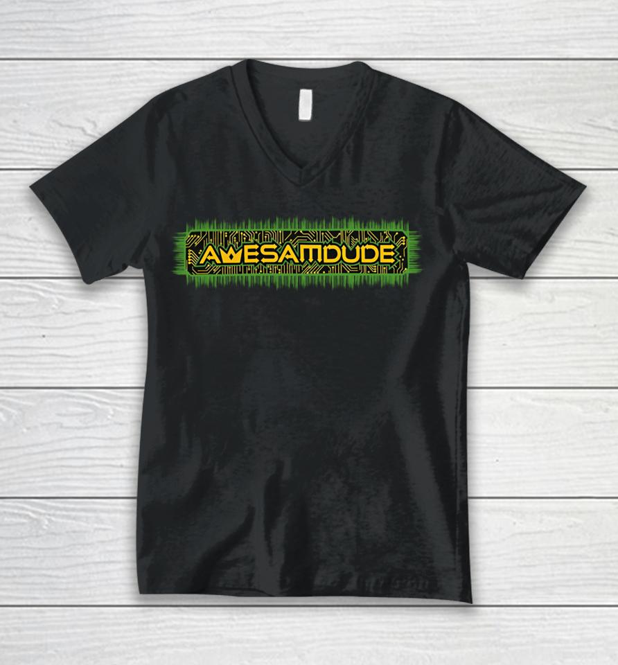 Awesamdude Circuit Board Unisex V-Neck T-Shirt
