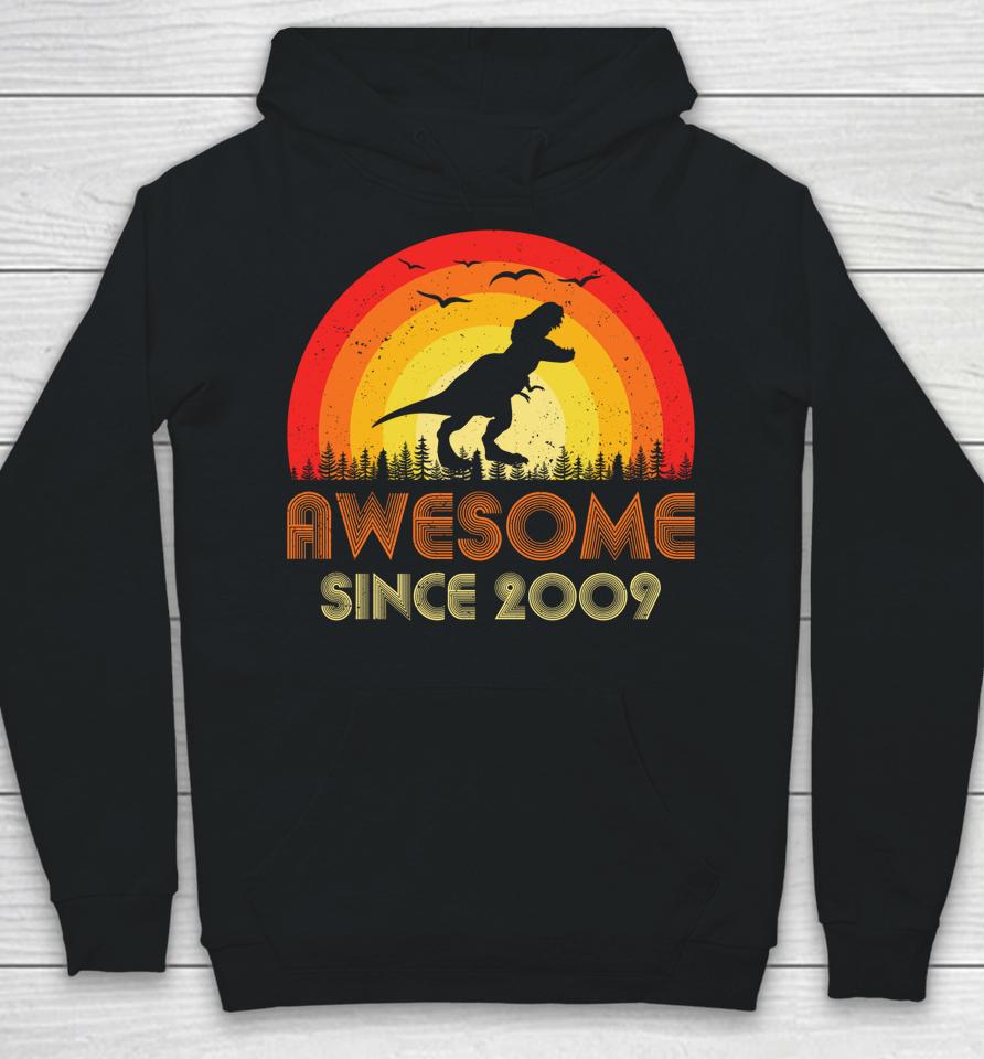 Awesome Since 2009 Retro 13Th Birthday Vintage 13 Years Old Hoodie