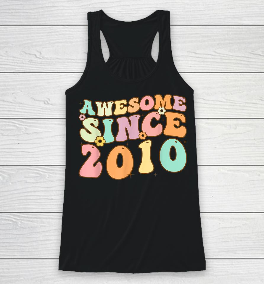 Awesome Since 2010 12 Years Old 12Th Birthday Retro Racerback Tank