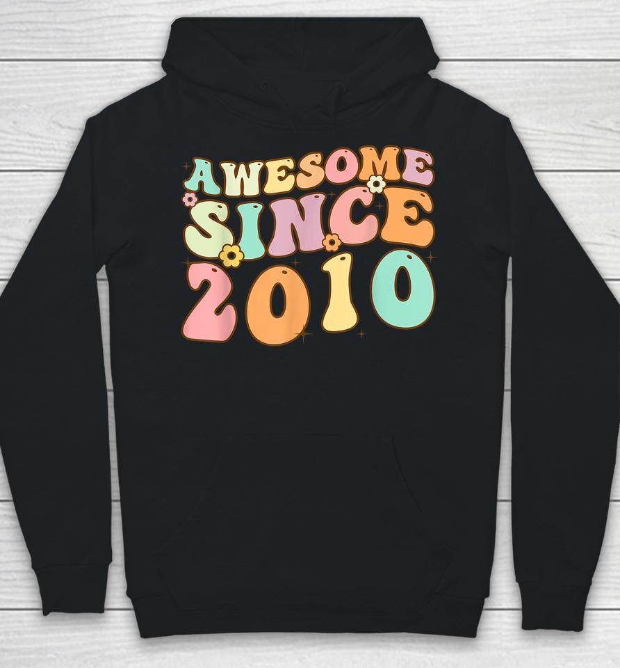 Awesome Since 2010 12 Years Old 12Th Birthday Retro Hoodie