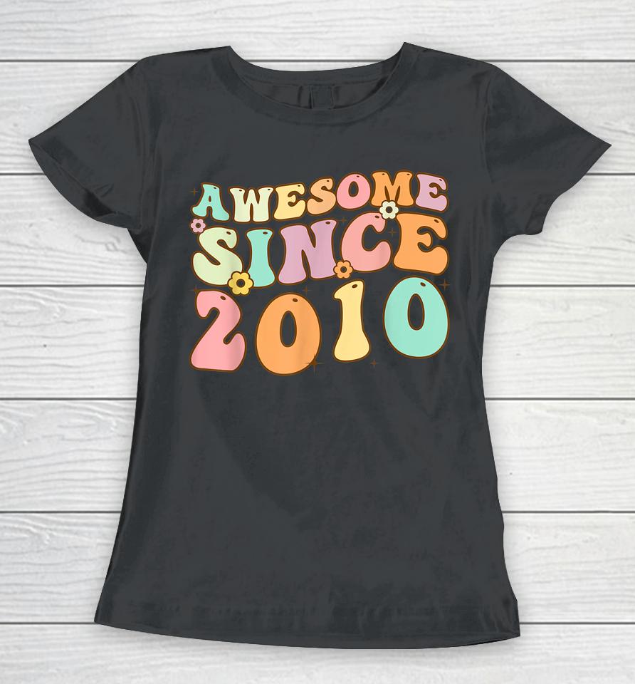 Awesome Since 2010 12 Years Old 12Th Birthday Retro Women T-Shirt