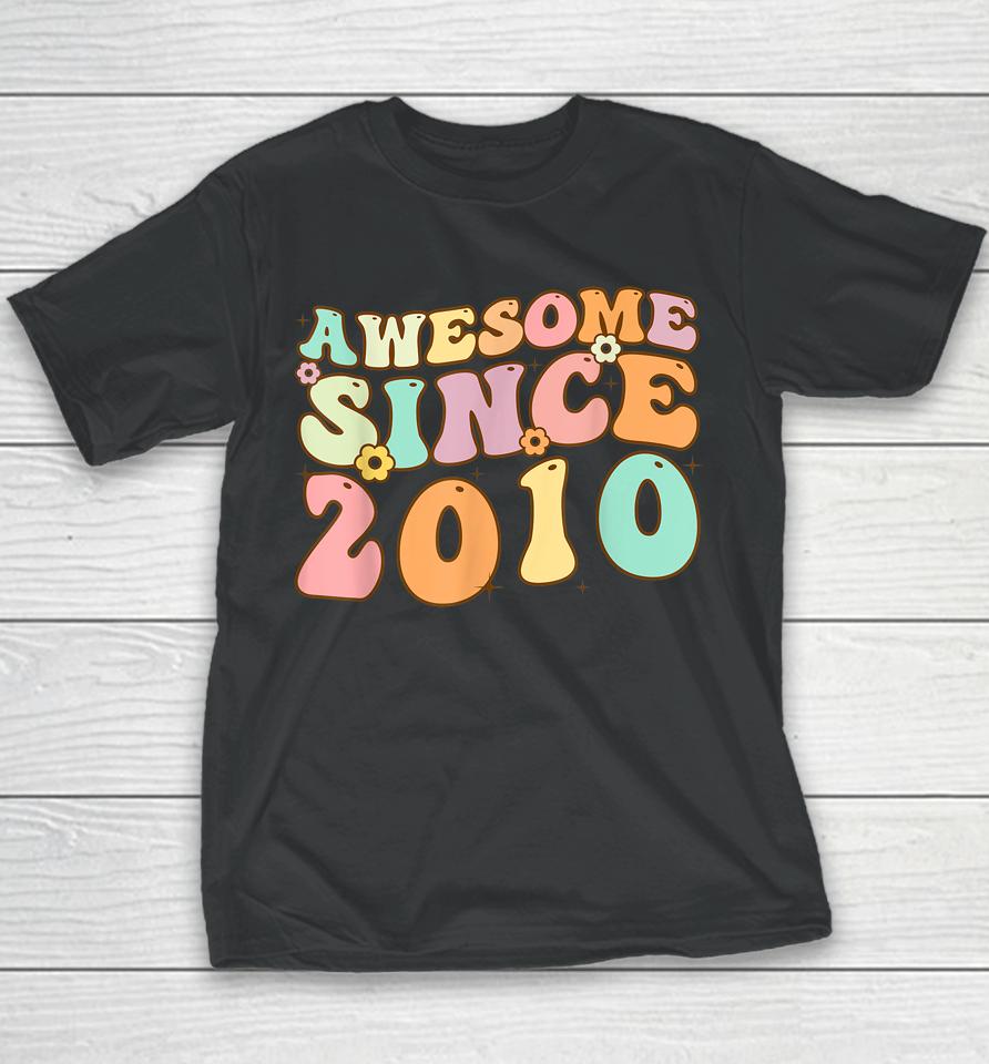 Awesome Since 2010 12 Years Old 12Th Birthday Retro Youth T-Shirt