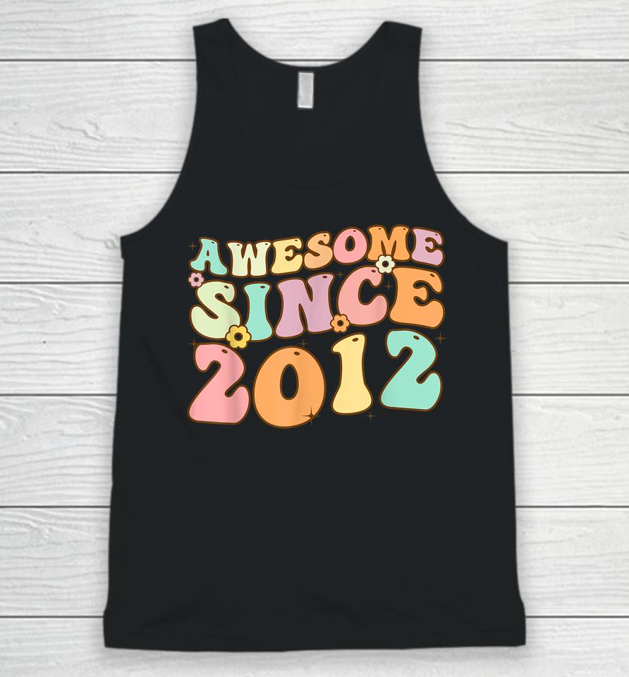 Awesome Since 2012 10 Years Old 10Th Birthday Retro Unisex Tank Top