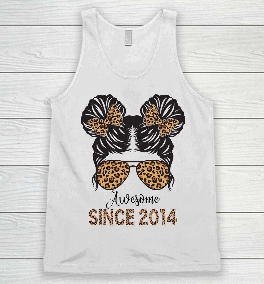 Awesome Since 2014 8 Year Old Girl 8Th Birthday Unisex Tank Top