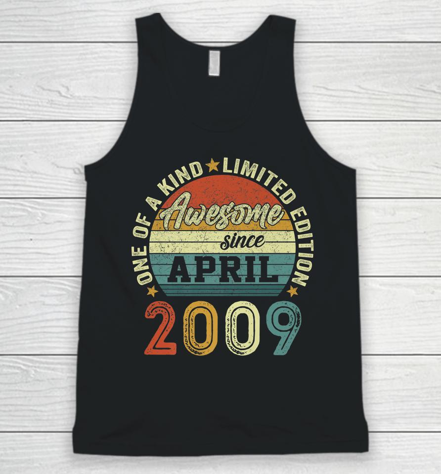 Awesome Since April 2009 13 Years Old 13Th Birthday Gifts Unisex Tank Top