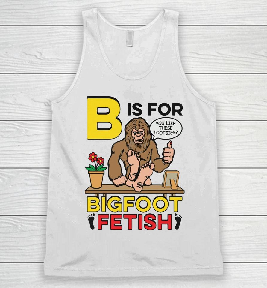 B Is For Bigfoot Fetish Unisex Tank Top