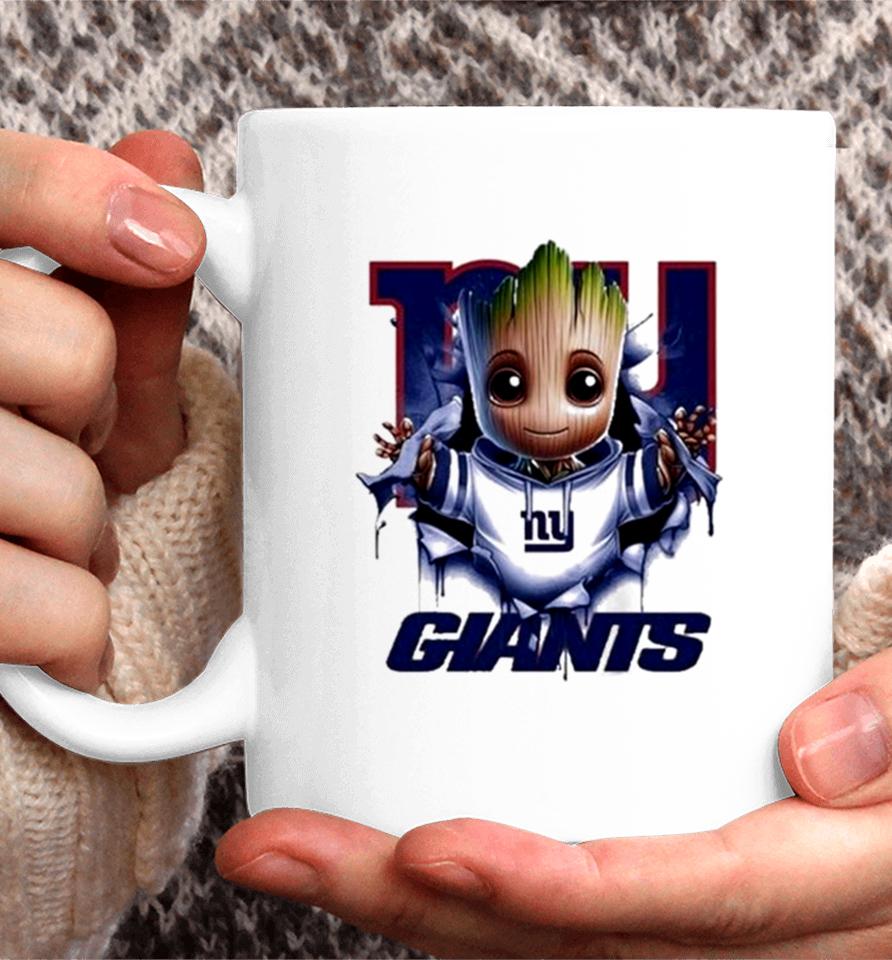Baby Groot Blood Inside Me New York Giants 2024 Coffee Mug