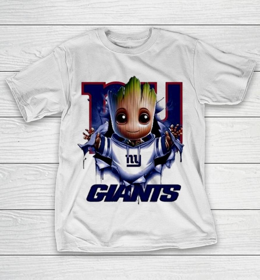 Baby Groot Blood Inside Me New York Giants 2024 T-Shirt