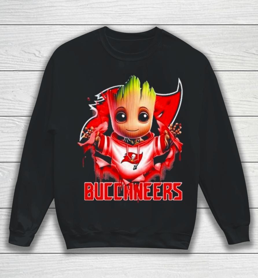 Baby Groot Blood Inside Me Tampa Bay Buccaneers 2024 Sweatshirt
