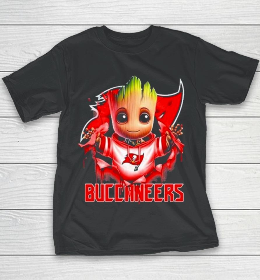 Baby Groot Blood Inside Me Tampa Bay Buccaneers 2024 Youth T-Shirt