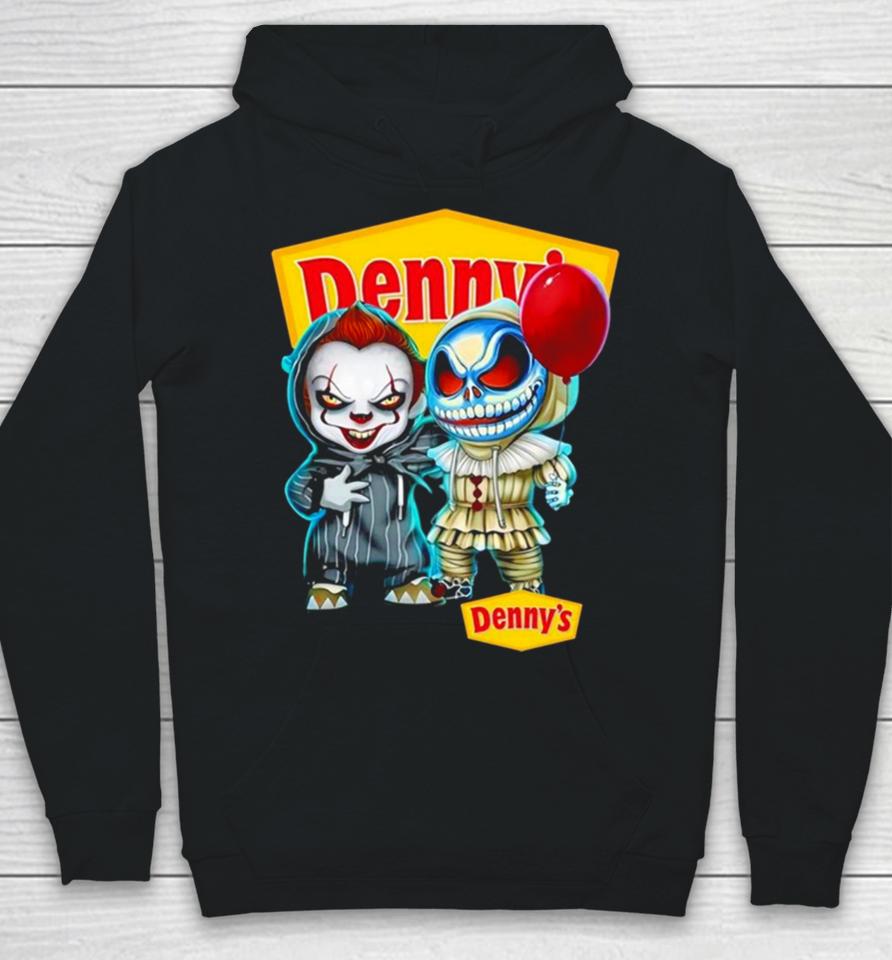 Baby Jack Skellington And Baby Pennywise Denny’s Halloween Hoodie