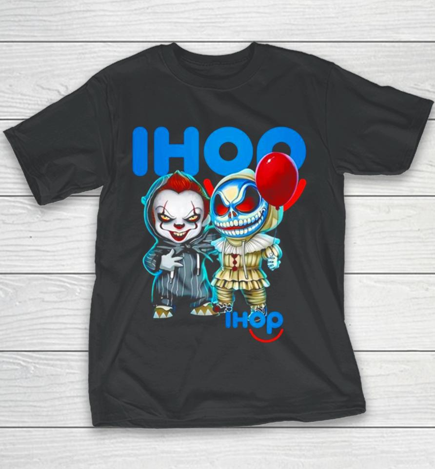 Baby Jack Skellington And Baby Pennywise Ihop Halloween Youth T-Shirt