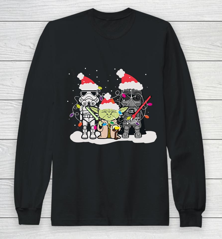 Baby Yoda &Amp; Darth Vader Christmas Long Sleeve T-Shirt
