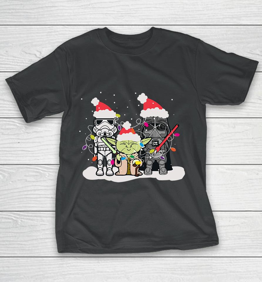 Baby Yoda &Amp; Darth Vader Christmas T-Shirt