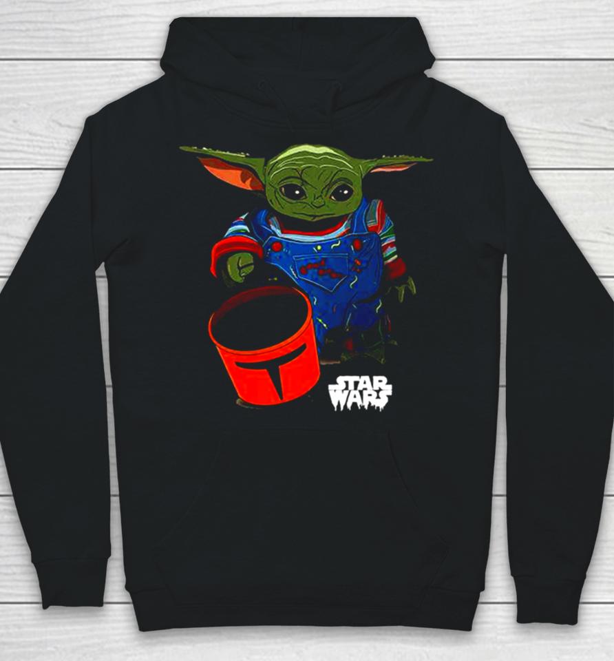 Baby Yoda Grogu Goes Trick Or Treating Halloween 2023 Star Wars Mandalorian Hoodie