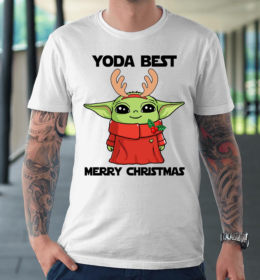 Baby Yoda Merry Christmas , Baby Yoda Christmas Premium T-Shirt