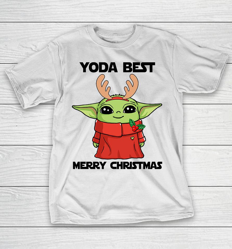 Baby Yoda Merry Christmas , Baby Yoda Christmas T-Shirt