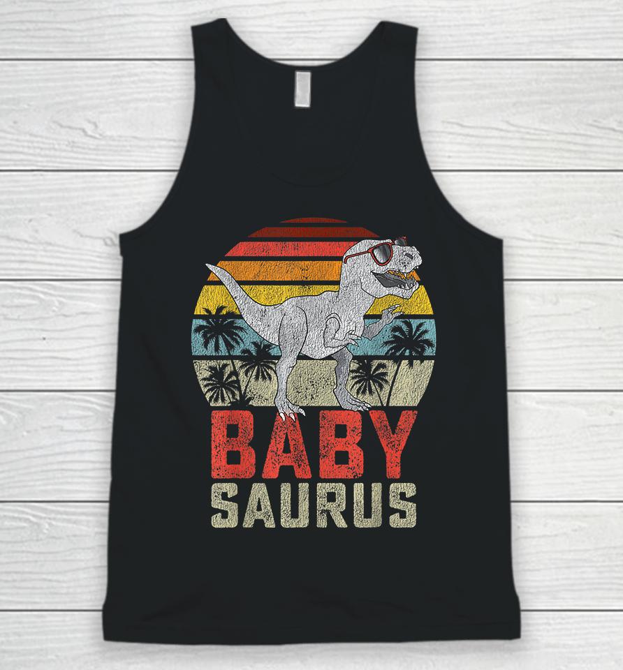 Babysaurus T Rex Dinosaur Baby Saurus Unisex Tank Top