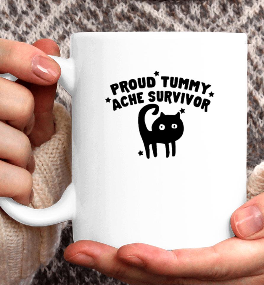 Back Cat Proud Tummy Ache Survivor Coffee Mug