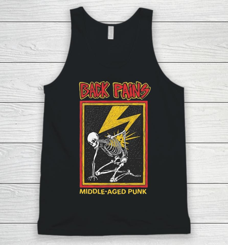 Back Pains Middle Aged Punk Unisex Tank Top