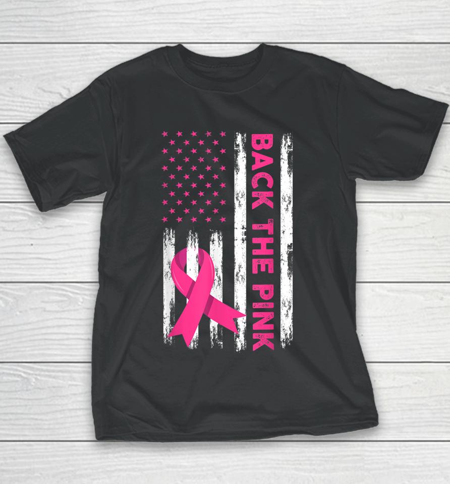 Back The Pink Breast Cancer Awareness Youth T-Shirt