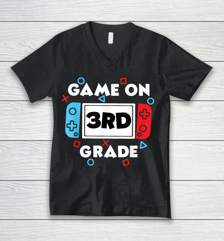Back To School Game On 3Rd Grade Unisex V-Neck T-Shirt