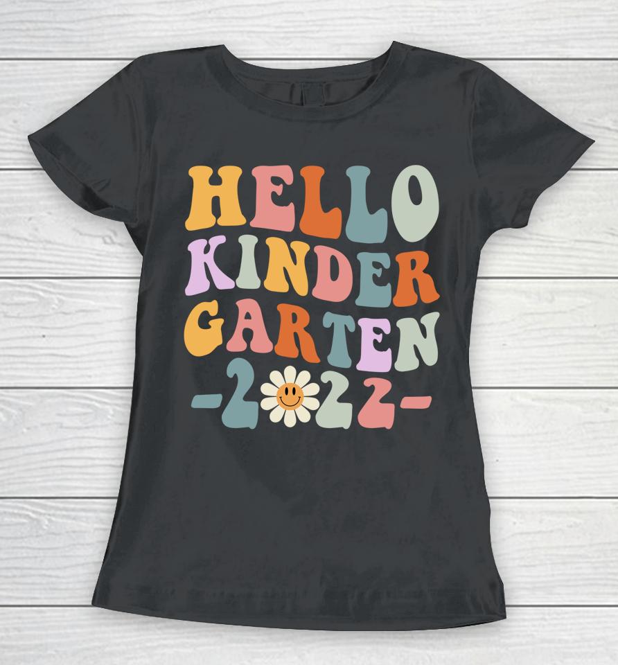 Back To School Hello Kindergarten Squad Teachers &Amp; Students Women T-Shirt