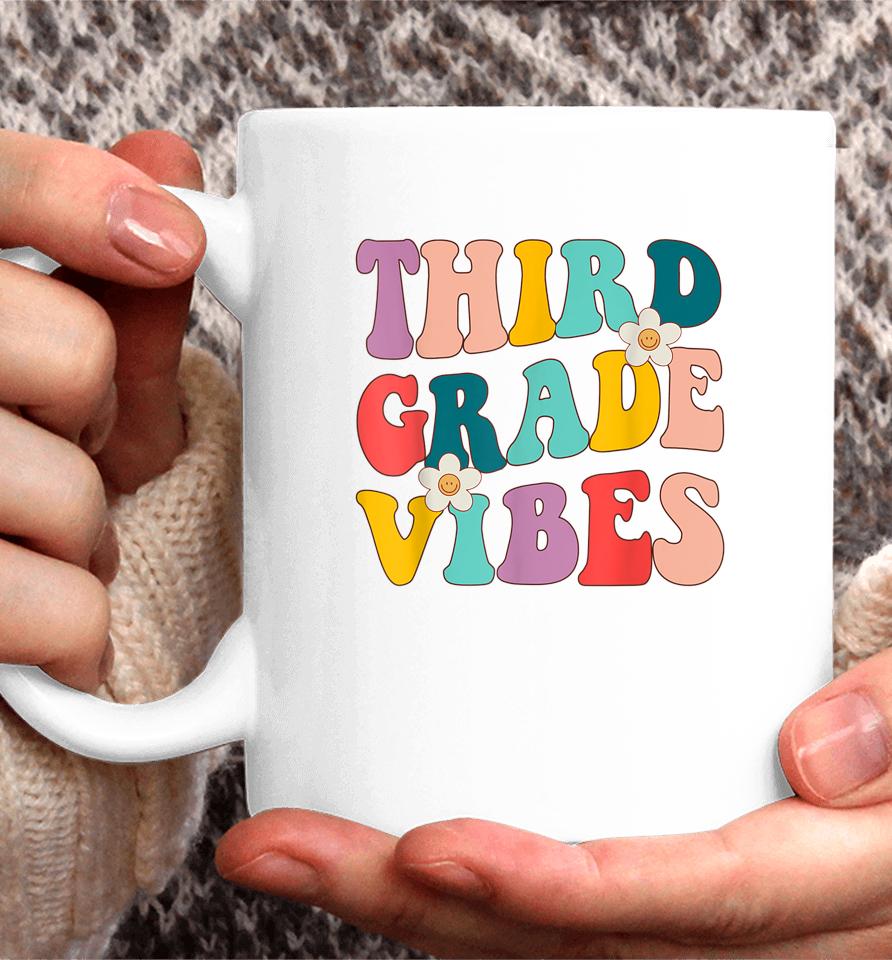 Back To School Shirt For Teacher Students Third Grade Vibes Coffee Mug