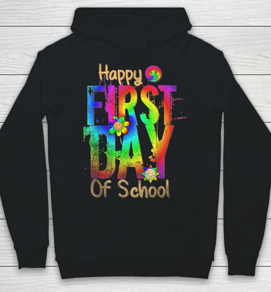 Back To School Teacher Student Happy First Day Of School Hoodie