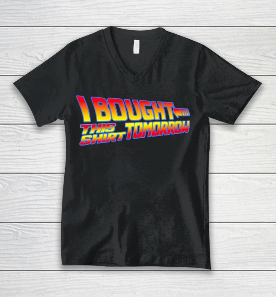 Back To The Future Movie I Bought This Tomorrow Vintage Unisex V-Neck T-Shirt